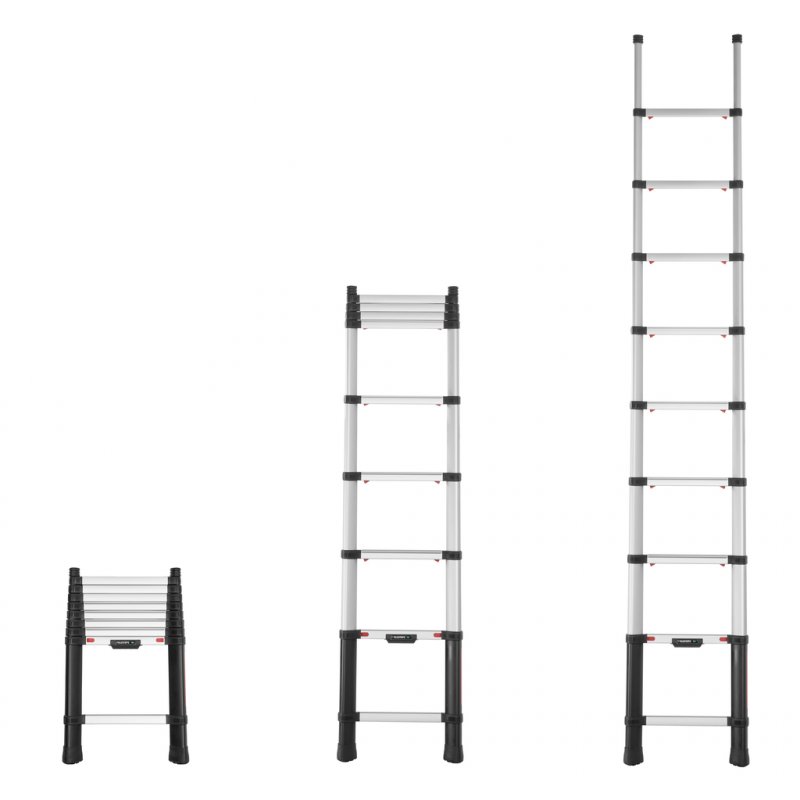 Scara telescopica, Telesteps, lungime extinsa 3.0m, 9 trepte 80mm, tip Prime-Line 3.0