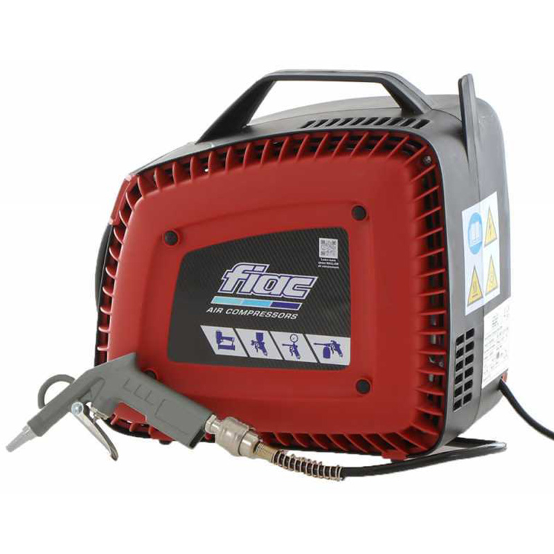 Compresor de perete cu derulator de furtun 7m si pistol de suflat, FIAC WALLAIR-COMPACT