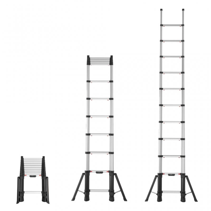Scara telescopica, Telesteps, lungime extinsa 3.5m, 11 trepte 80mm, cu stabilizatoare, tip Prime-Line 3.5S
