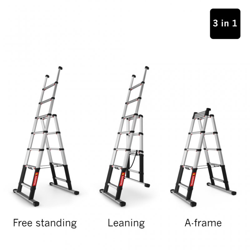 Scara telescopica multifunctionala, Telesteps, 2.3m, 7 trepte 80mm, tip Combi-Line 2.3