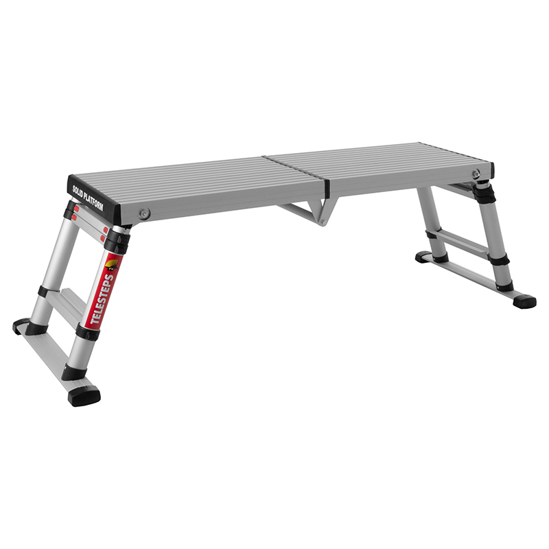 Scara telescopica cu platforma, Telesteps, 3 trepte 65mm, inaltime max. platforma 0.88m, inaltime max. de lucru 2.88m, tip Solid Line 