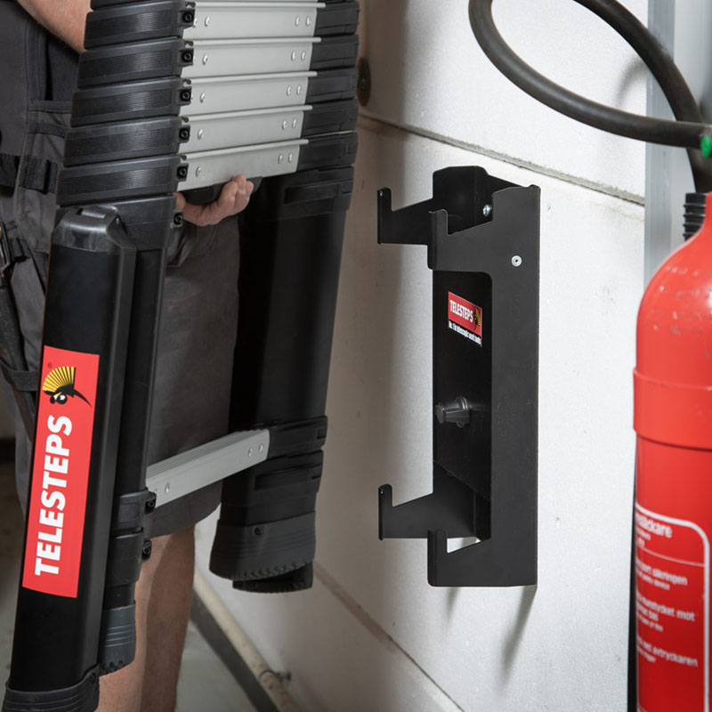 Suport cu incuietoare prindere scari telescopice pe perete, pentru gamele Prime/Rescue-Line, Telesteps