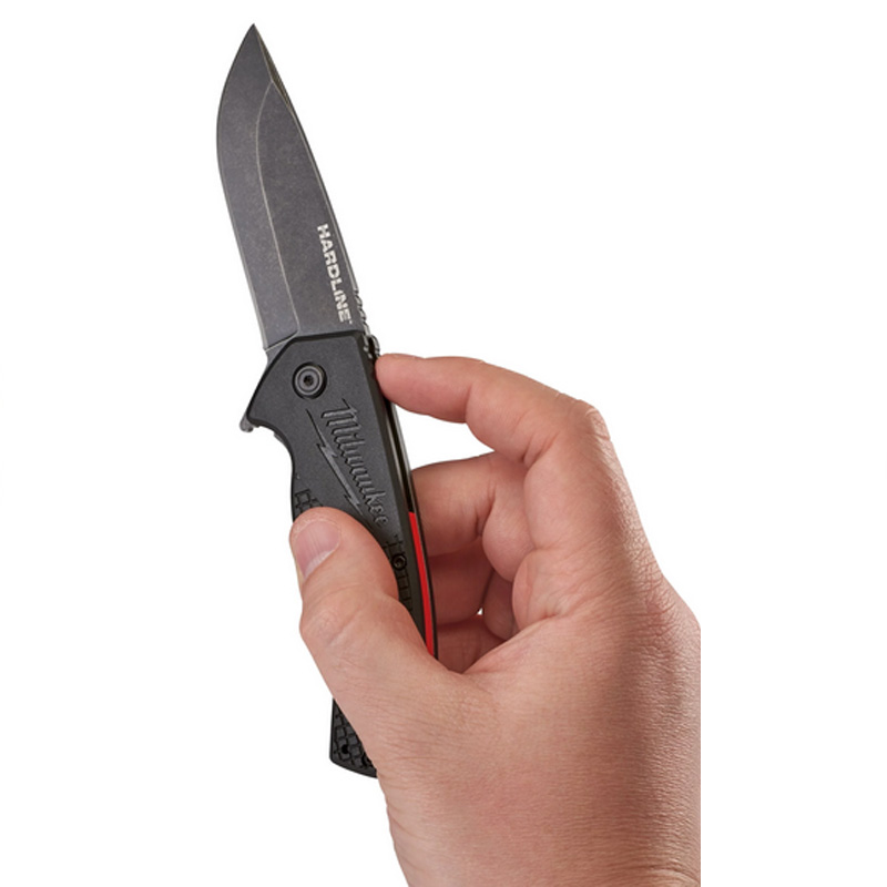 Cutit pliabil (briceag) cu lama neteda 89 mm, Milwaukee HARDLINE