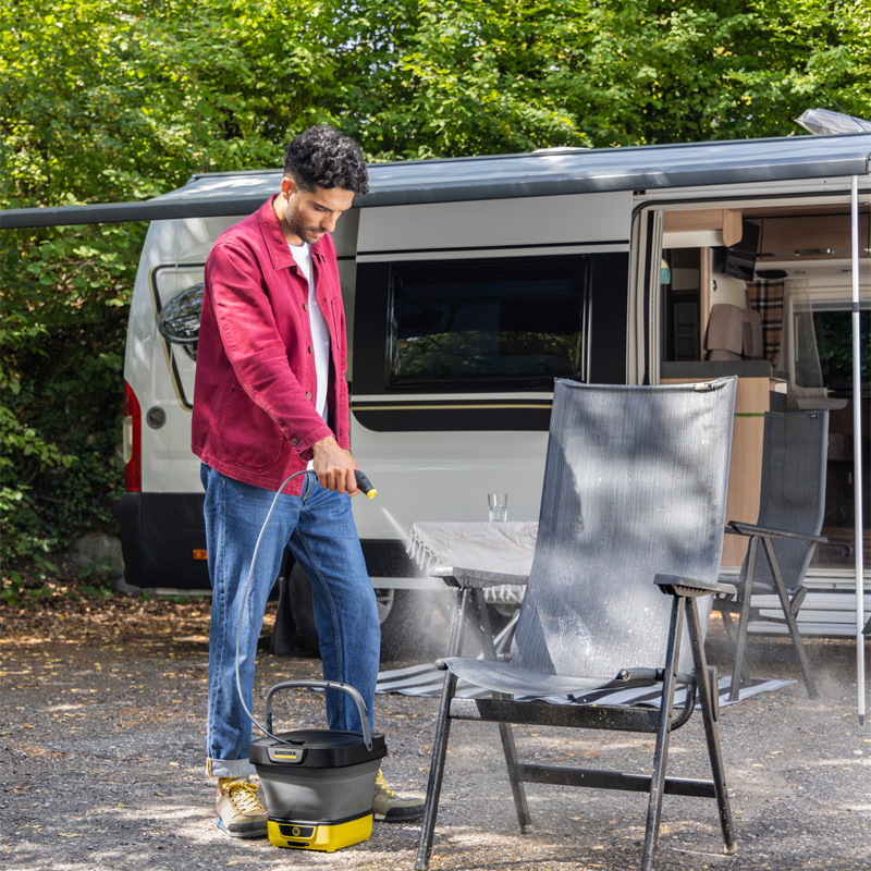 Aparat de spalat cu presiune joasa si acumulator integrat Li-Ion Karcher OC3 Foldable