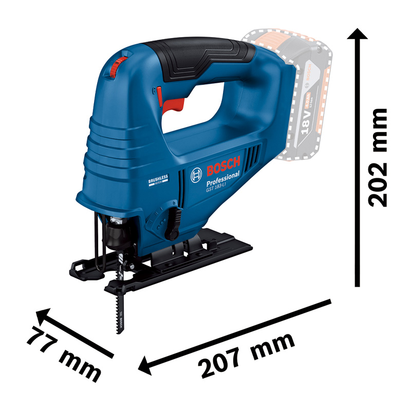 Fierastrau vertical (pendular) cu acumulatori 18V, SOLO, BOSCH tip GST 183-LI