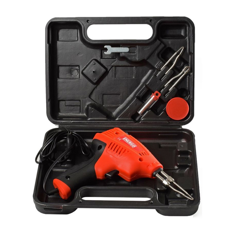 Pistol de lipit 200 W Energo LP200 PRO, cu termostat reglabil 200/350/500 °C, accesorii si valiza