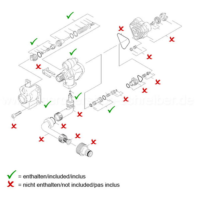 Chit conversie corp pompa Karcher, compatibil cu aparate de spalat cu presiune K4