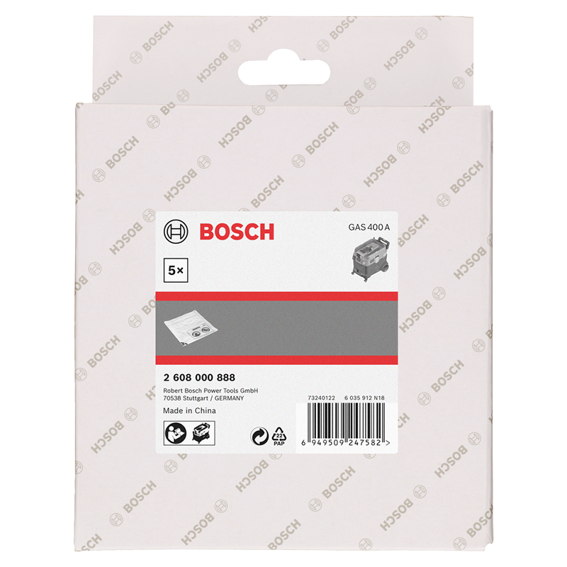 Set 5 saci plastic pentru aspiratoarele Bosch GAS 12-40 MA si GAS 400