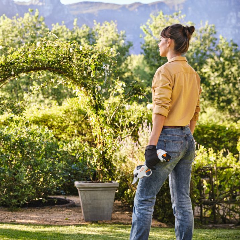 Foarfeca de gradina cu acumulatori, Stihl, tip ASA20 Set (cu acumulator si incarcator), sistem AS