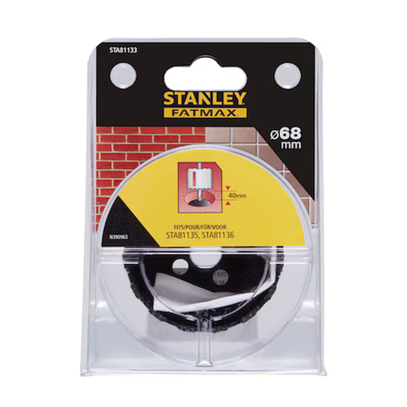 Carota Stanley FatMax 68x40mm placata cu carbura - pentru gaurire in zidarie