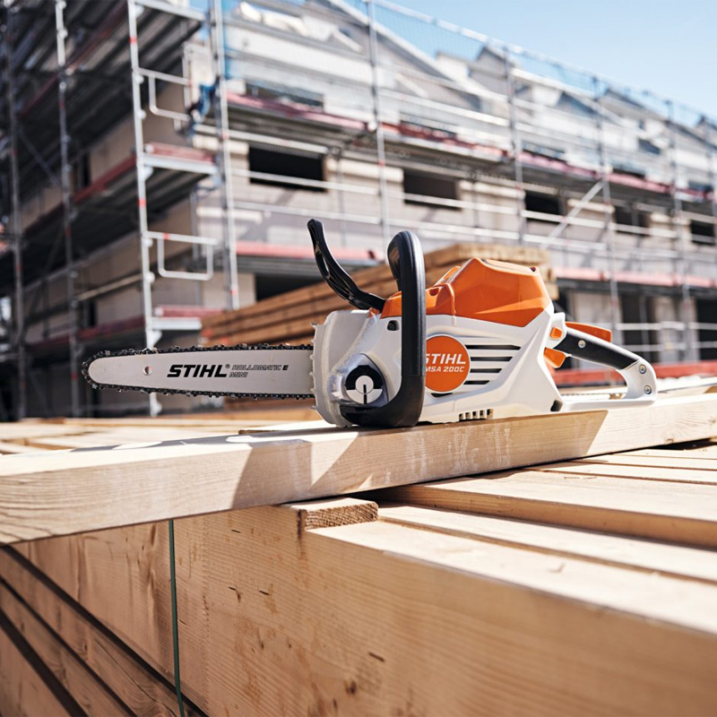 Electrofierastrau cu lant Stihl, compatibil cu acumulatori 36V, 30cm, 1,1mm, 1/4