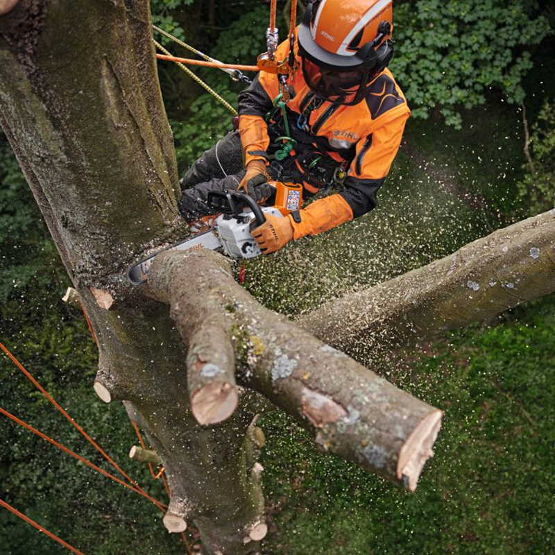 Electrofierastrau pentru ingrijit/toaletat copaci cu lant Stihl, compatibil cu acumulatori 36V, 35cm, 1.3mm, 3/8