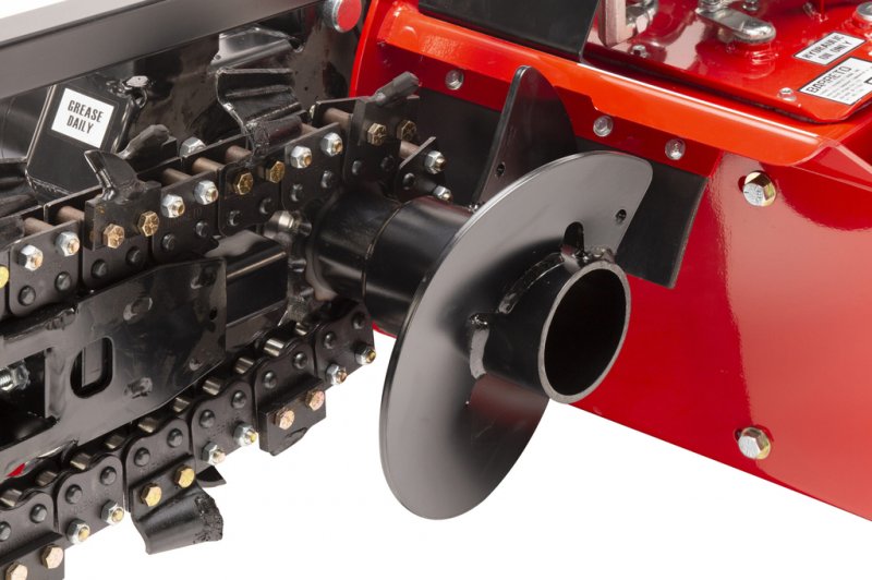 Masina de sapat santuri cu autotractare, adancime max. 450 mm, tip Barreto 912 H