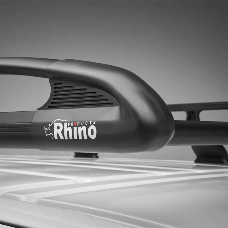 Portbagaj aluminiu KammRack Black, 2.4 x 1.25m cu 2 usi pe spate