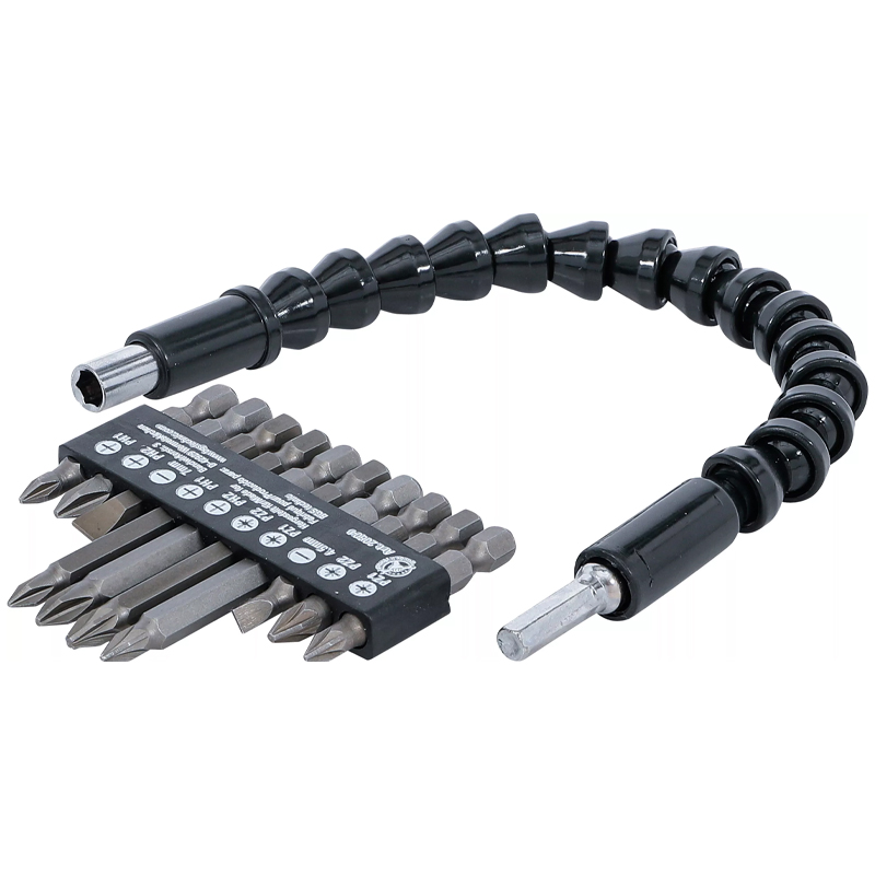 Set biti cu prelungitor flexibil 11-piese 