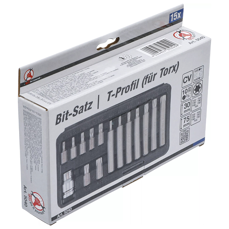 Set 15 varfuri Torx + adaptor 1/2