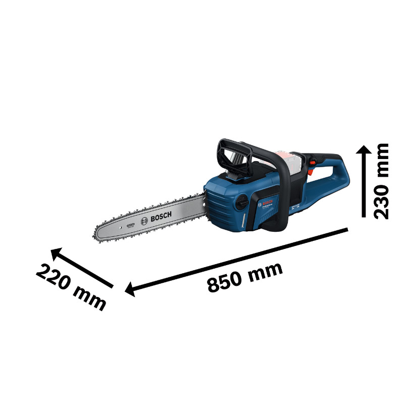 Fierastrau cu acumulatori cu lant, Bosch GKE 18V-40, Solo, sistem Biturbo Brushless