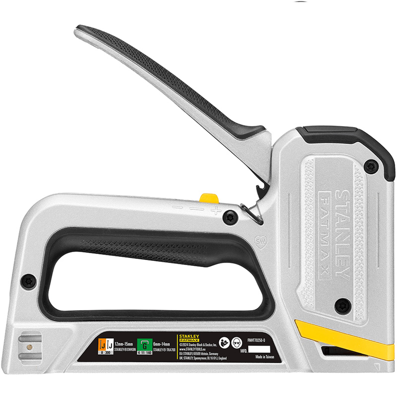 Capsator manual din aluminiu Heavy-Duty STANLEY FATMAX capse tip G 6-14 mm si cuie tip J 12-15 mm