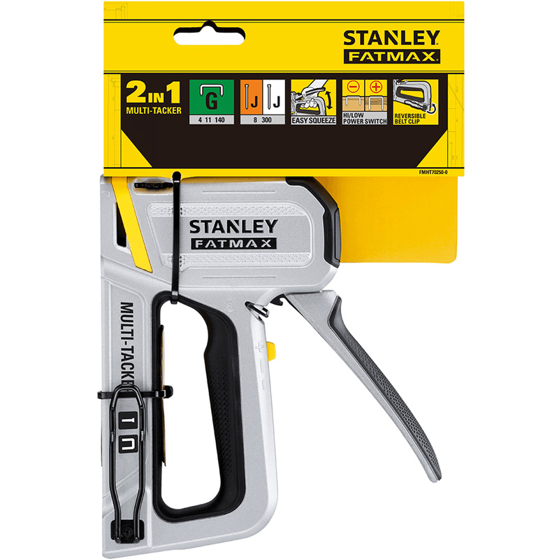 Capsator manual din aluminiu Heavy-Duty STANLEY FATMAX capse tip G 6-14 mm si cuie tip J 12-15 mm