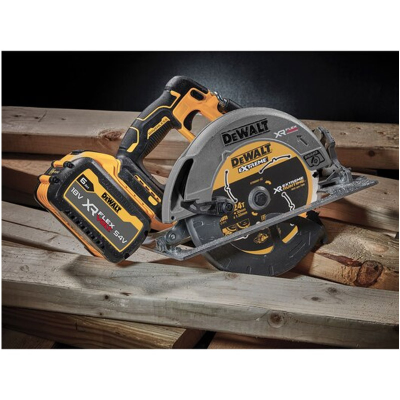 Fierastrau circular 18V, cu acumulatori Li-Ion PowerStack, 2 x 5 Ah, disc 190 mm, tip DCS573H2T-QW