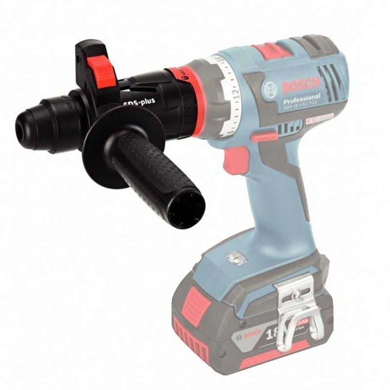 Masina de gaurit/insurubat 18V, SOLO, adaptor ciocan GFA 18-H, mandrina  GFA 18-M, tip GSR 18V-90 FC Professional