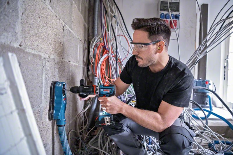 Masina de gaurit/insurubat 18V, SOLO, adaptor ciocan GFA 18-H, mandrina  GFA 18-M, tip GSR 18V-90 FC Professional