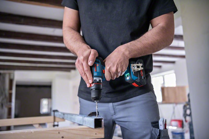 Masina de gaurit/insurubat 18V, SOLO, adaptor ciocan GFA 18-H, mandrina  GFA 18-M, tip GSR 18V-90 FC Professional