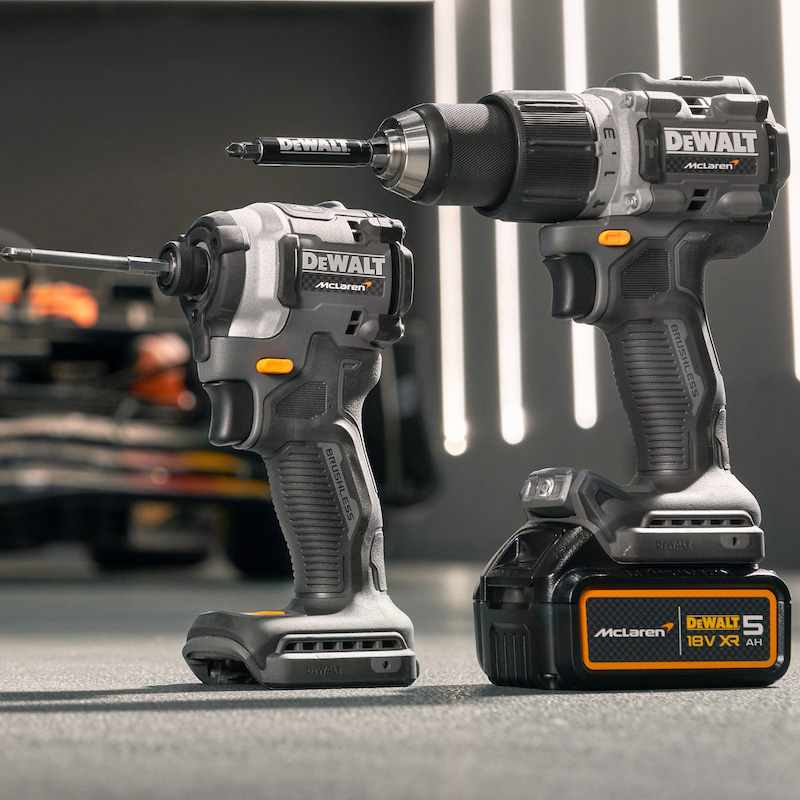 Masina de gaurit/insurubat cu percutie, 18V, 2 x 5.0Ah Li-Ion, 90 Nm, Dewalt McLaren Limited Edition tip DCD85MP2T-QW