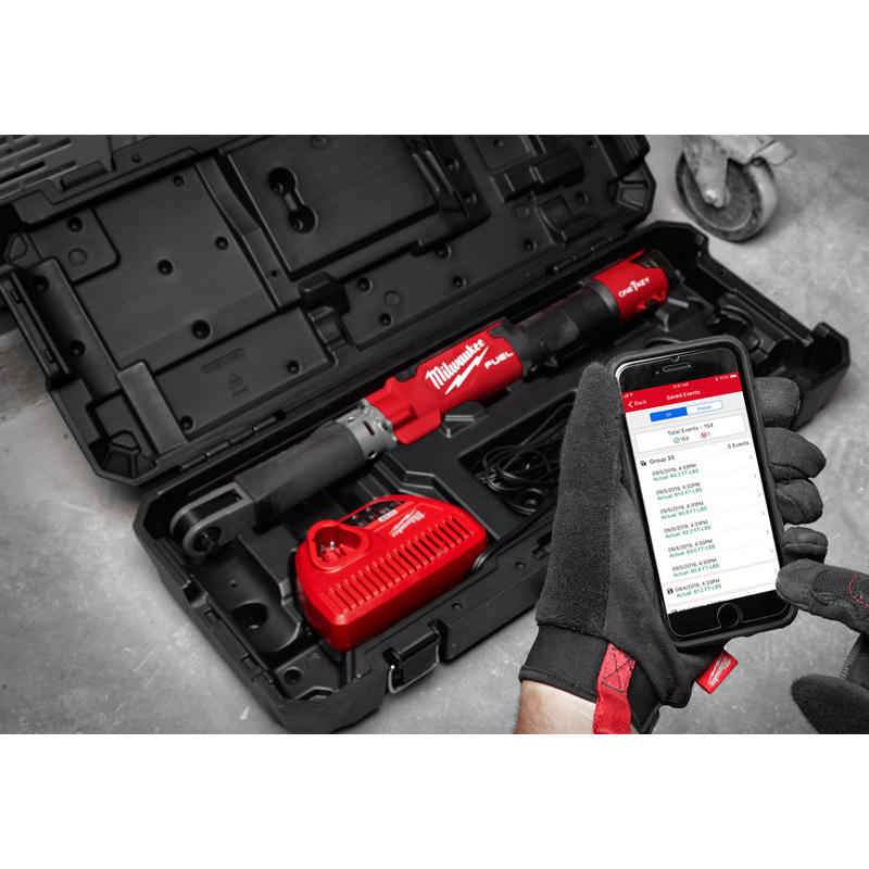 Cheie digitala cu clichet, compatibila cu acumulatori M12 Li-Ion REDLITHIUM™ 12V, 203.4 Nm, SOLO, Milwaukee tip M12ONEFTR12-201C