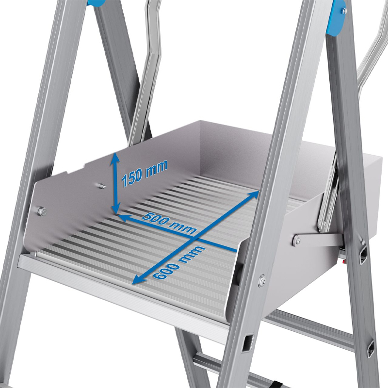 Scara STABILO SkyMatic mobila telescopica, dubla cu trepte pe o parte, 3-5 trepte