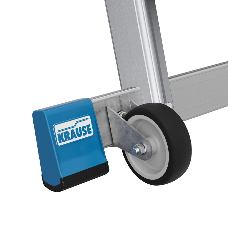 Scara STABILO SkyMatic mobila telescopica, dubla cu trepte pe o parte, 3-5 trepte