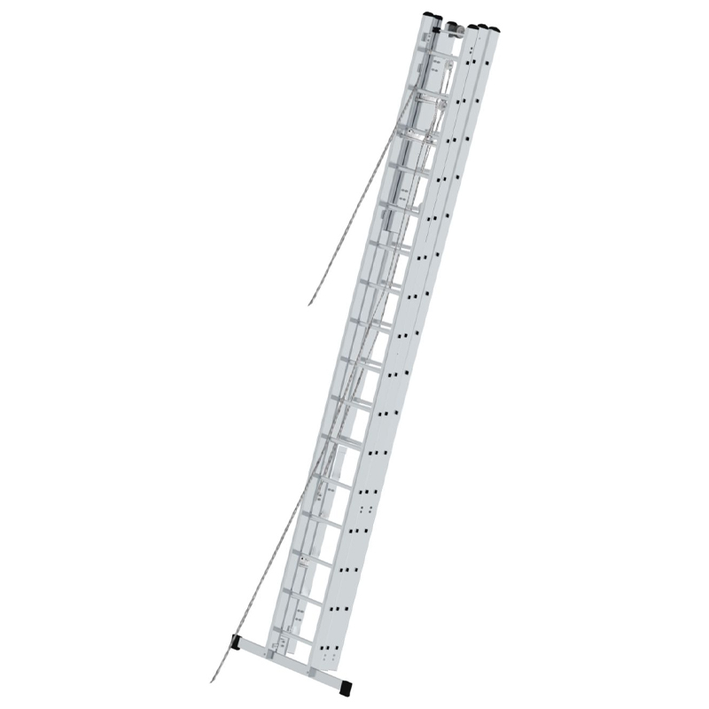 Scara culisanta cu sfoara, din aluminiu Stabilo 3x18 trepte