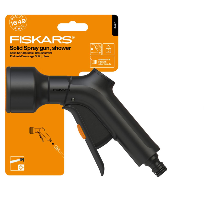 Pistol stropire cu jet ploaie, Fiskars Solid