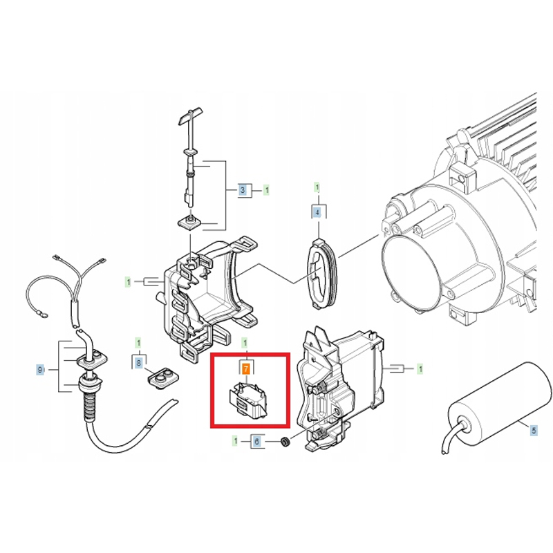 Intrerupator ON/OFF Original Karcher HD5 HD6 HD7 HD8