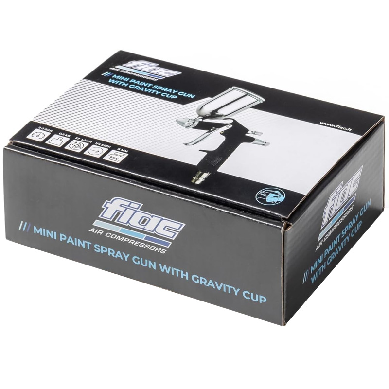 Pistol de vopsit mini cu cupa sus, FIAC