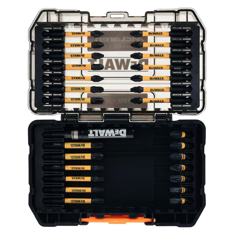 Set 28 accesorii pentru insurubare cu impact, port bit si adaptor 1/4