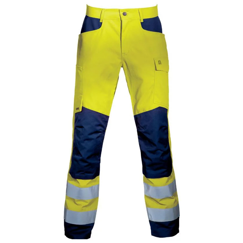 Pantaloni reflectorizanti galbeni de lucru Uvex suXXeed Construction, marimea 42