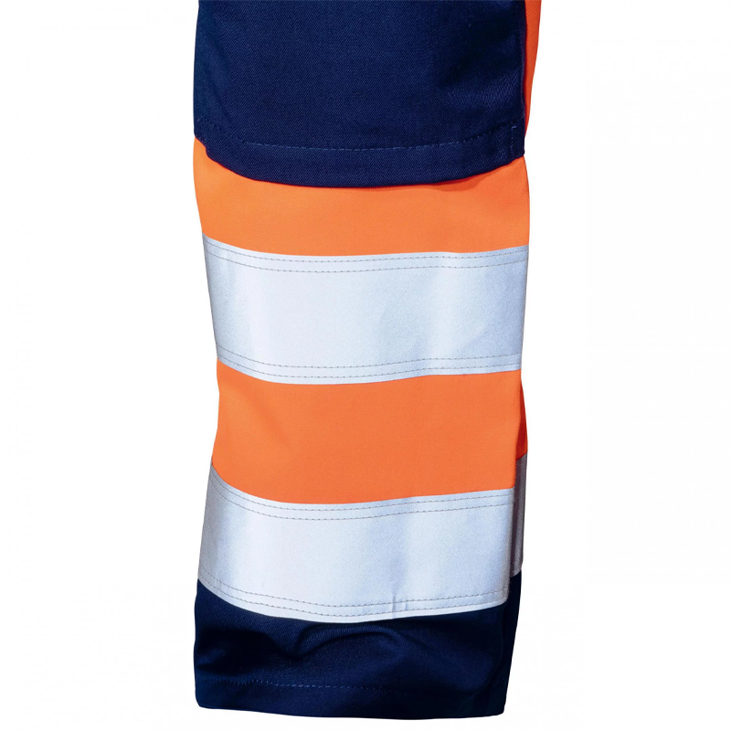 Pantaloni reflectorizanti portocaliu de lucru Uvex suXXeed Construction, marimea 42