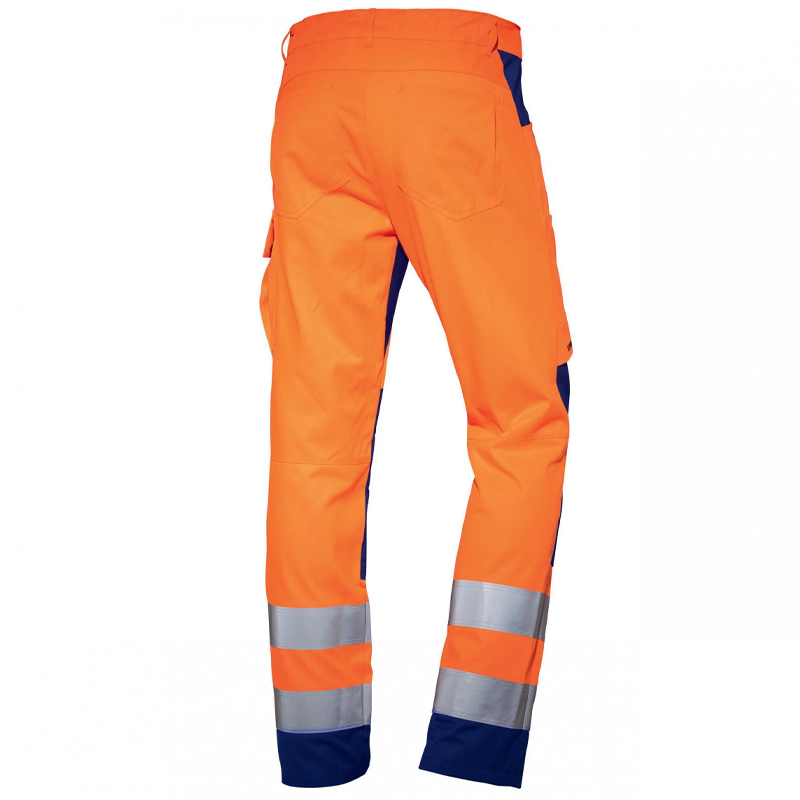 Pantaloni reflectorizanti portocaliu de lucru Uvex suXXeed Construction, marimea 44