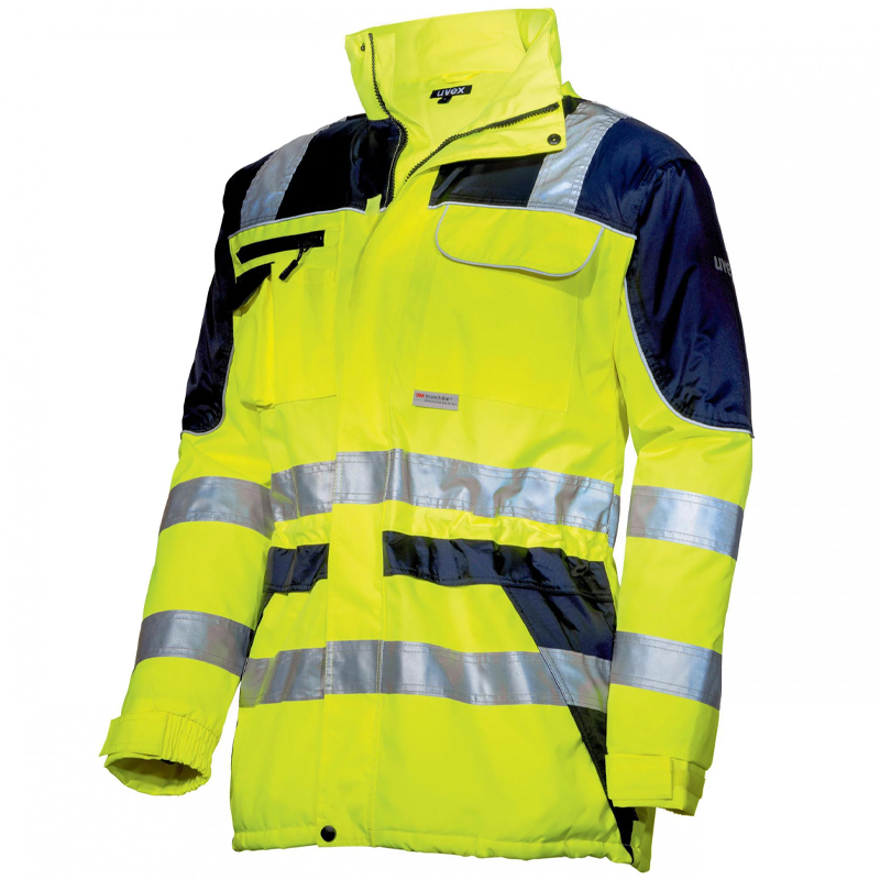 Geaca reflectorizanta galbena Parka Uvex Protection Flash, marime S