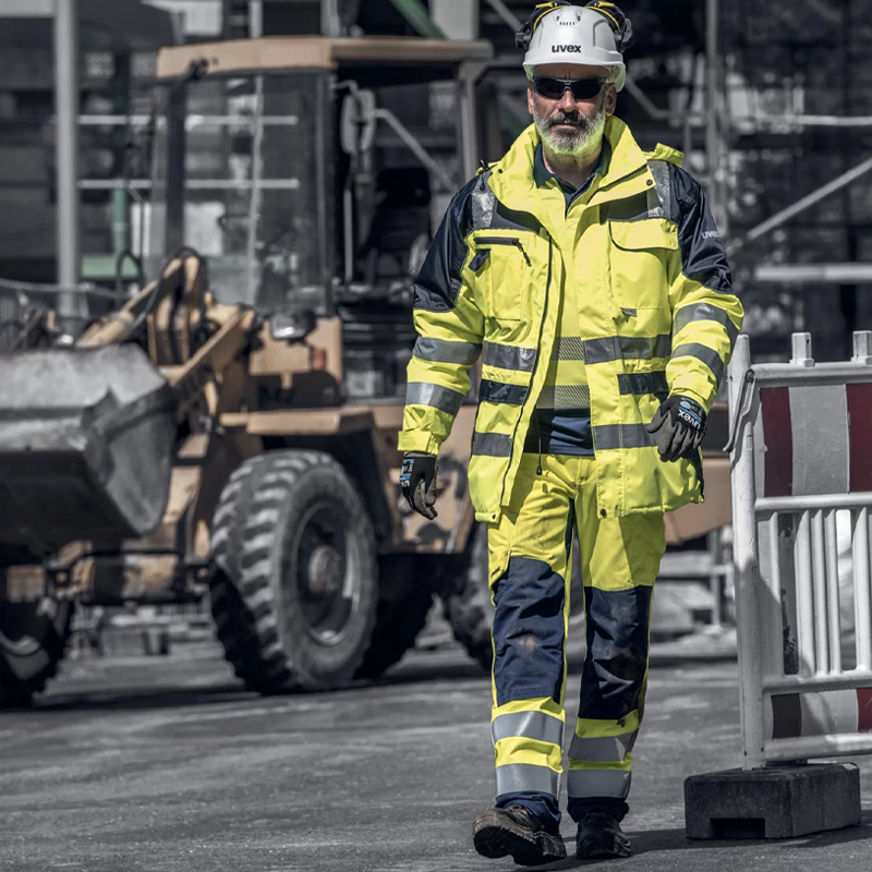 Geaca reflectorizanta galbena Parka Uvex Protection Flash, marime S