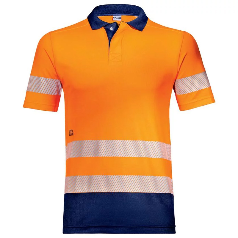 Tricou polo cu maneca scurta reflectorizant portocaliu Uvex suXXeed Construction, marime 5XL