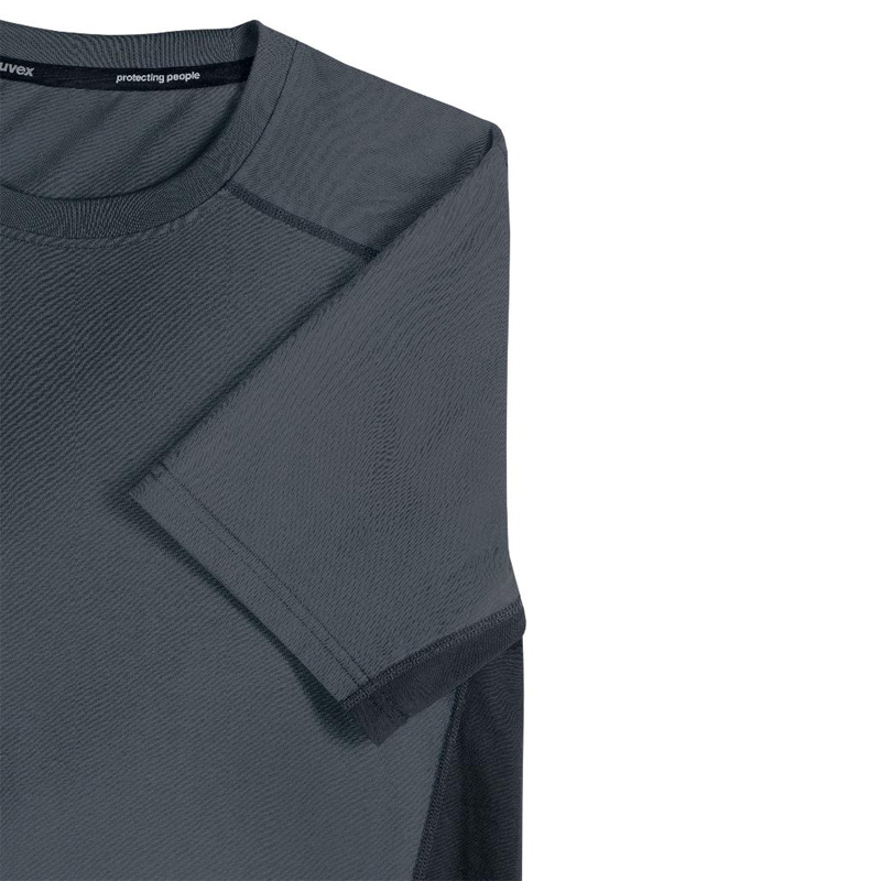 Tricou gri antracit Uvex suXXeed Industry, marime 6XL