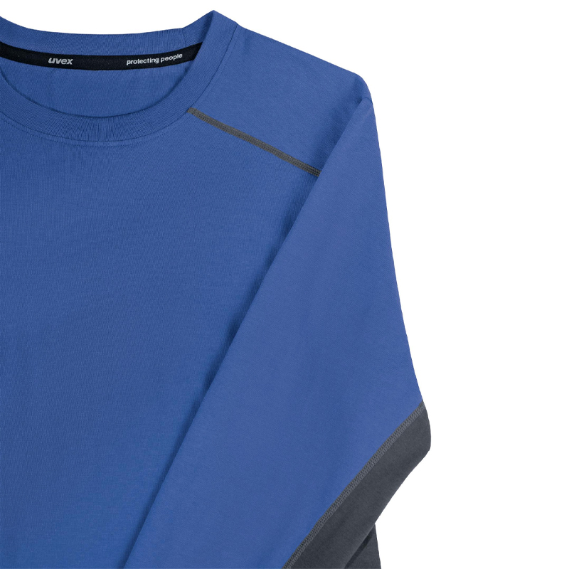 Tricou cu maneca lunga albastru marine Uvex suXXeed Industry, marime 5XL
