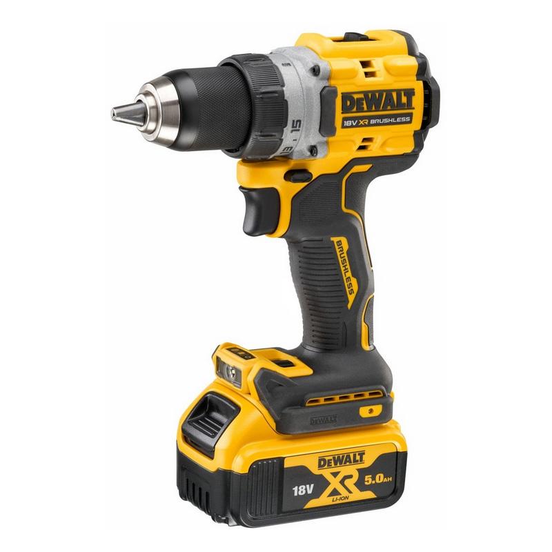 Masina de gaurit si insurubat DeWalt cu acumulator 18V Li-Ion XR, 2x5Ah, 90 Nm, tip DCD800P2T-QW