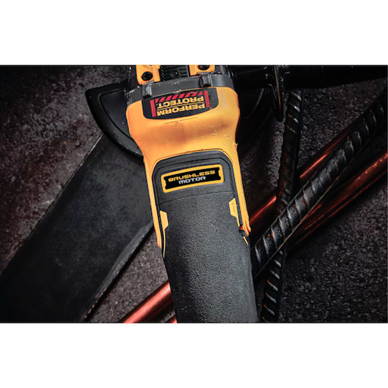 Polizor unghiular DeWALT compatibil cu acumulatori 18V Li-Ion XR FLEXVOLT, 125mm, 9000rpm, SOLO, tip DCG409NT-XJ