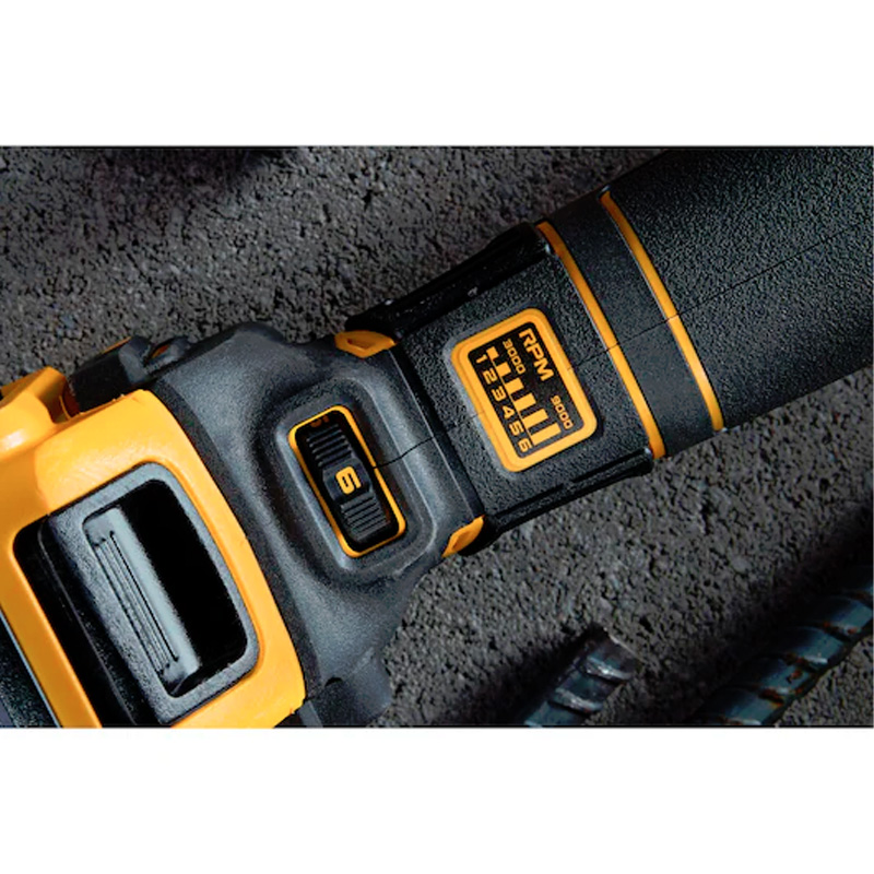 Polizor unghiular DeWALT compatibil cu acumulatori 18V Li-Ion XR FLEXVOLT, 125mm, viteza variabila, SOLO, tip DCG409VSN-XJ