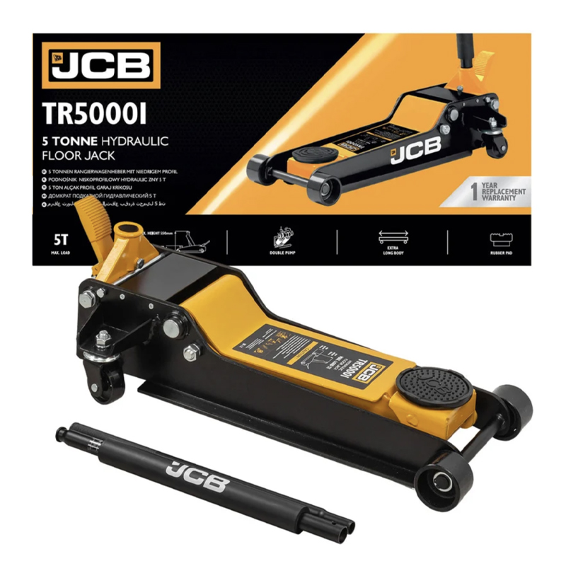 Cric hidraulic crocodil cu garda joasa, profesional, 5 t, 90 - 550 mm, JCB