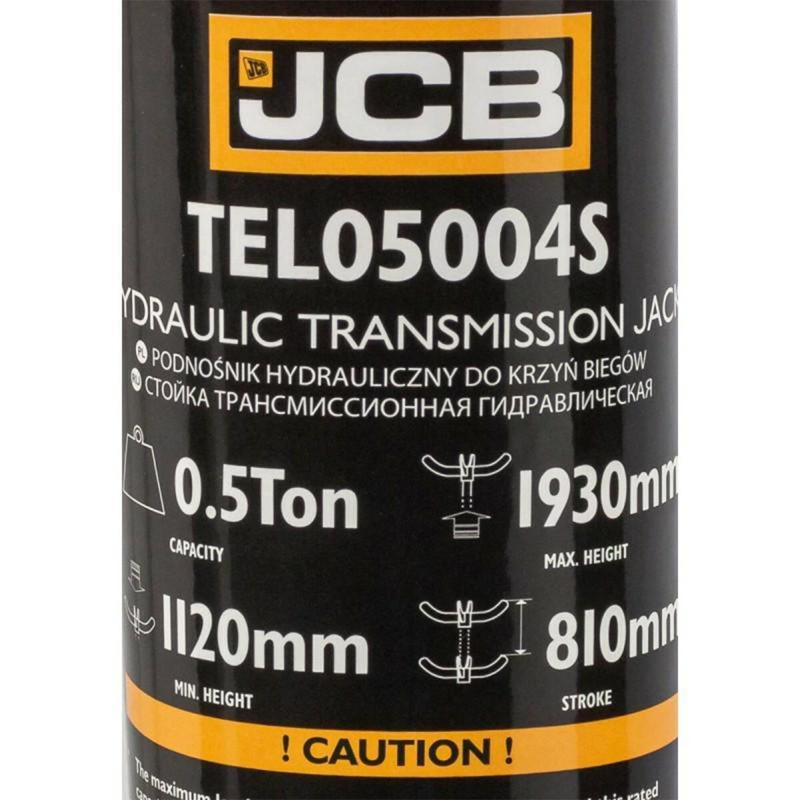 Cric hidraulic pentru extras cutii de viteze 500 kg - 1120-1930mm, JCB