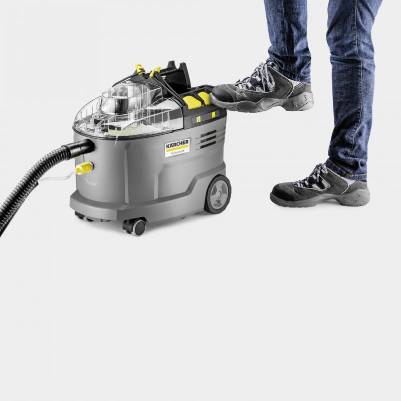 Aspirator cu spalare profesional cu acumulatori 36V, SOLO, Karcher Puzzi 9/1 Bp